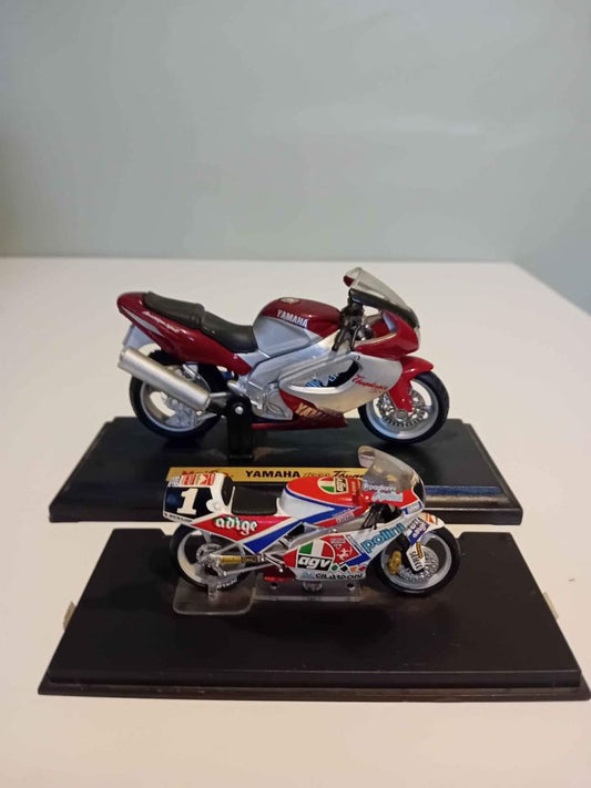 2 collectible model motorbikes