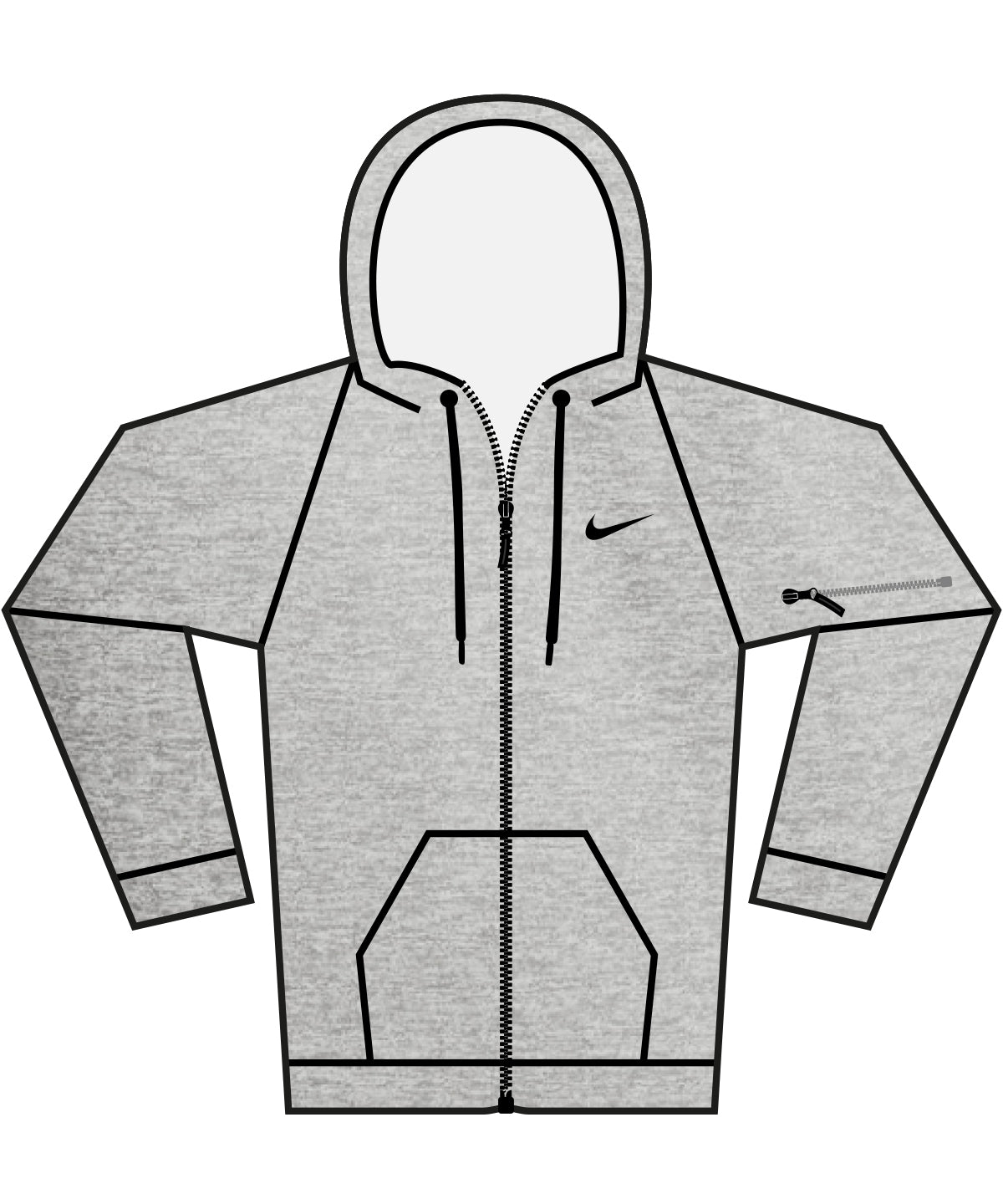 Nike men’s full-zip fitness hoodie