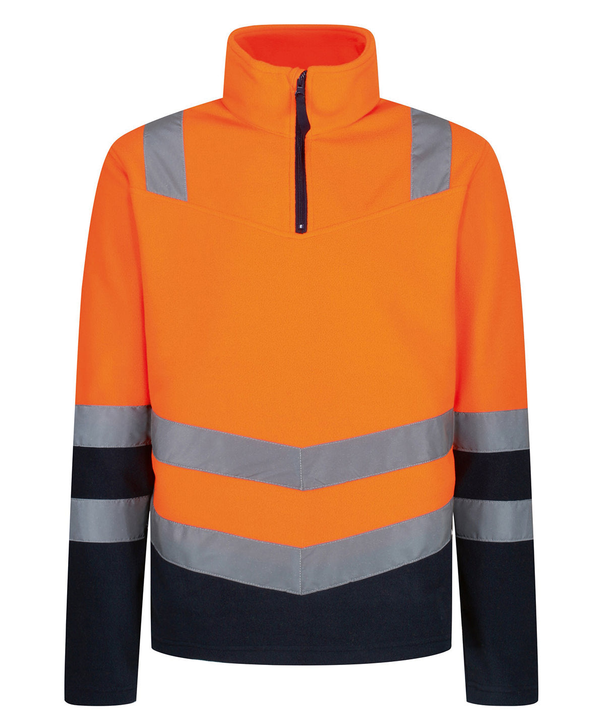 Pro hi-vis half zip fleece top