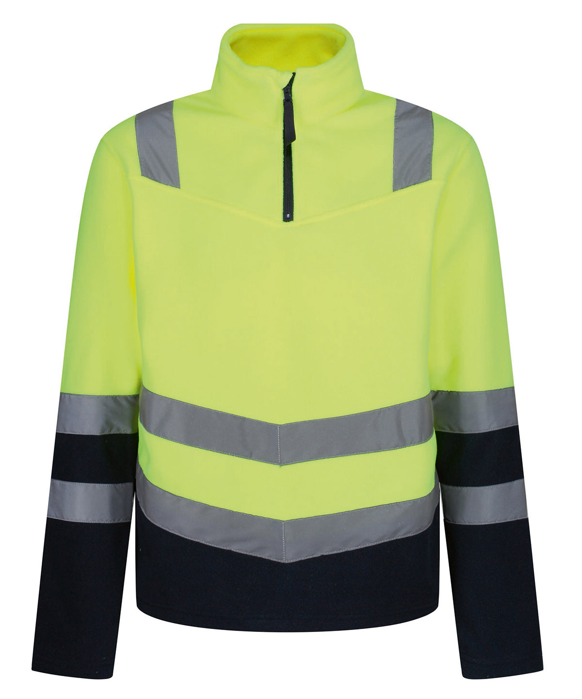 Pro hi-vis half zip fleece top