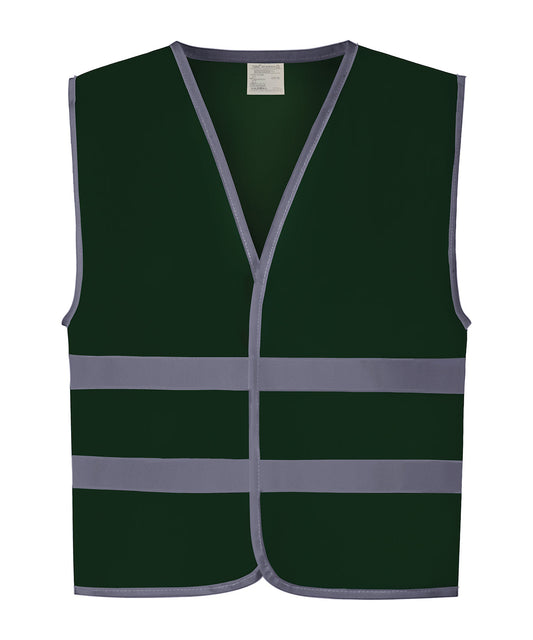 Hi-vis reflective border kids waistcoat (HVW102CH)